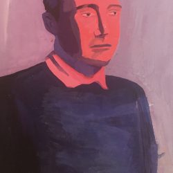 Jessica Dunne Dylan Under Neon Gouache